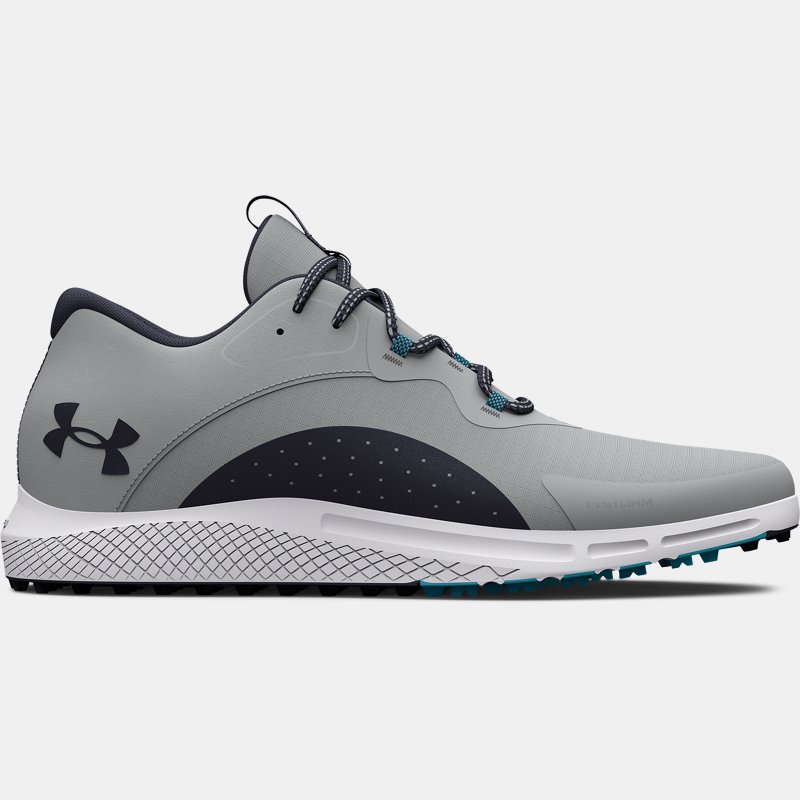 Men's Under Armour Charged Draw 2 Spikeless Golf Shoes Mod Gray / Midnight Navy / Midnight Navy 45.5